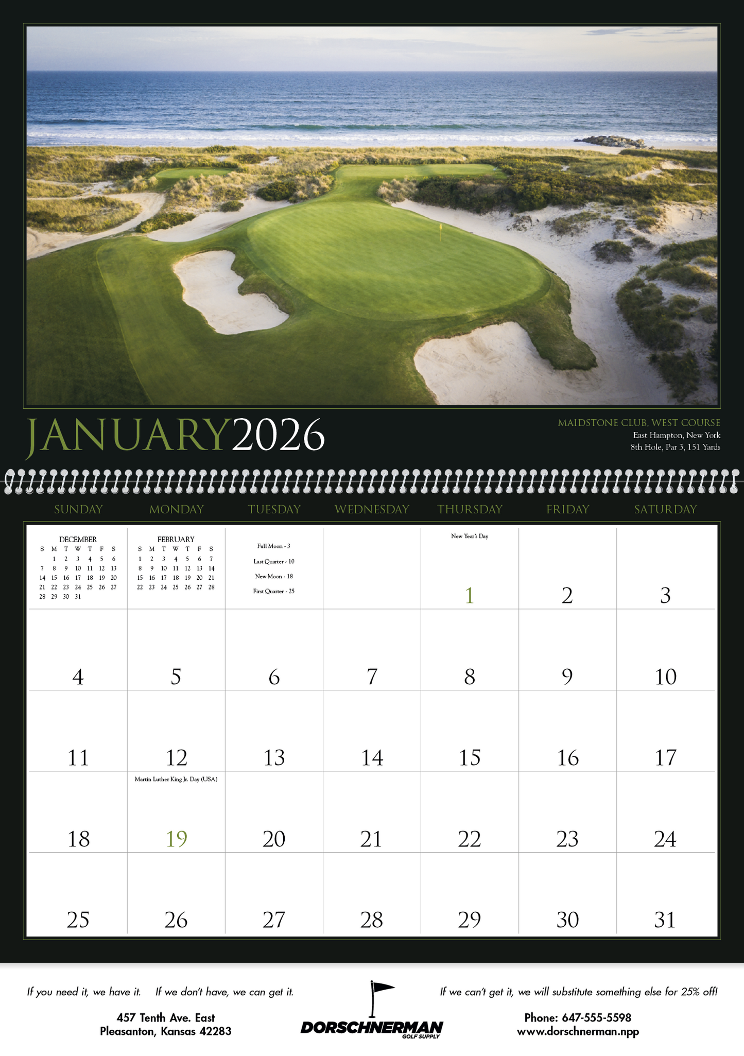 Triumph Calendars Golf America Calendar-2201