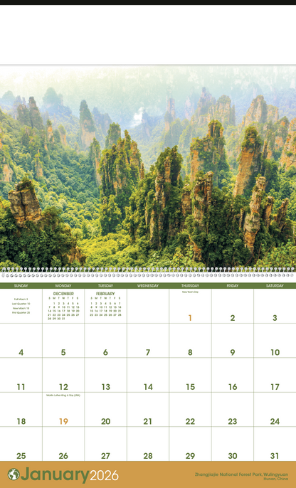 Triumph Calendars World Scenic Calendar-2300