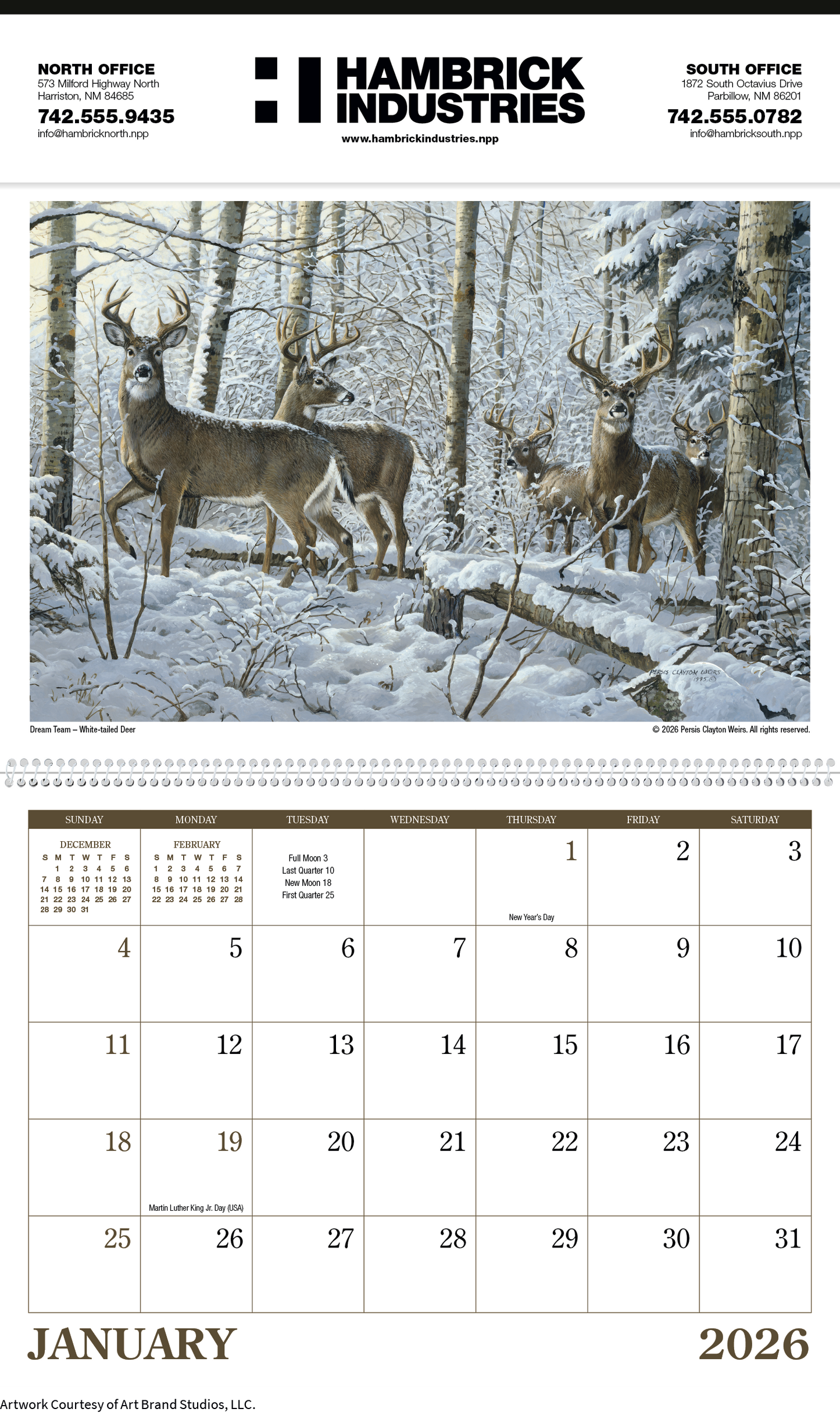 Triumph Calendars Wildlife Art Calendar-2301