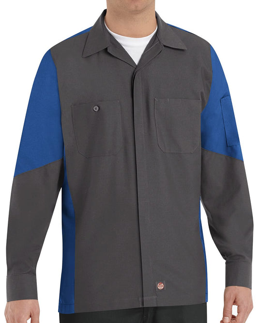 Red Kap Long Sleeve Automotive Crew Shirt - SY10
