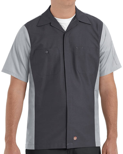 Red Kap? Short Sleeve Ripstop Crew Shirt. SY20