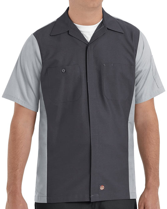 Red Kap? Short Sleeve Ripstop Crew Shirt. SY20