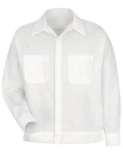 Men's Button-Front Shirt Jacket