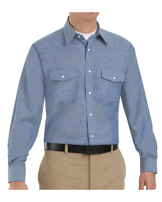 Red Kap Deluxe Western Style Long Sleeve Shirt - SC14