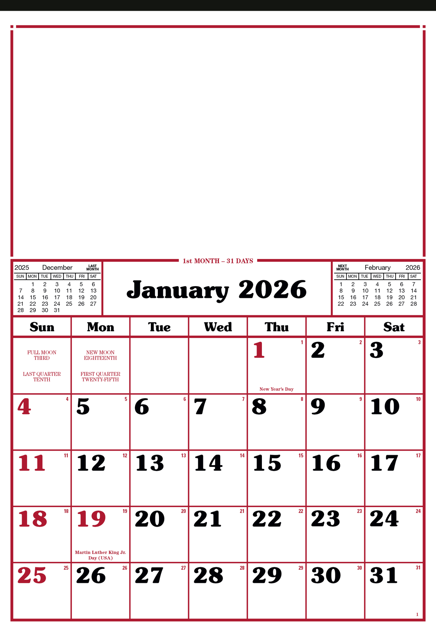 Skinner  Kennedy Commercial 12Sheet Calendar-24-E