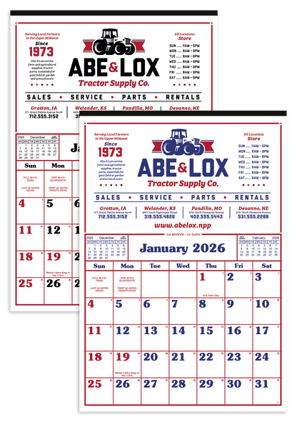Skinner  Kennedy Commercial 12Sheet Calendar-24-E