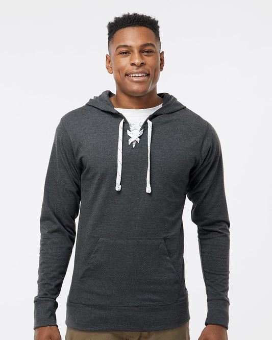 J. America Jersey Sport Lace Hooded Pullover - 8231