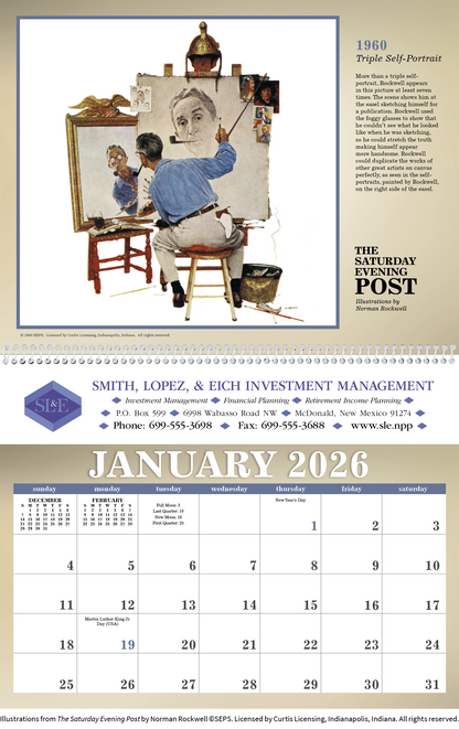 Triumph Calendars The Saturday Evening Post Illustrations by Norman Rockwell Calendar-2508