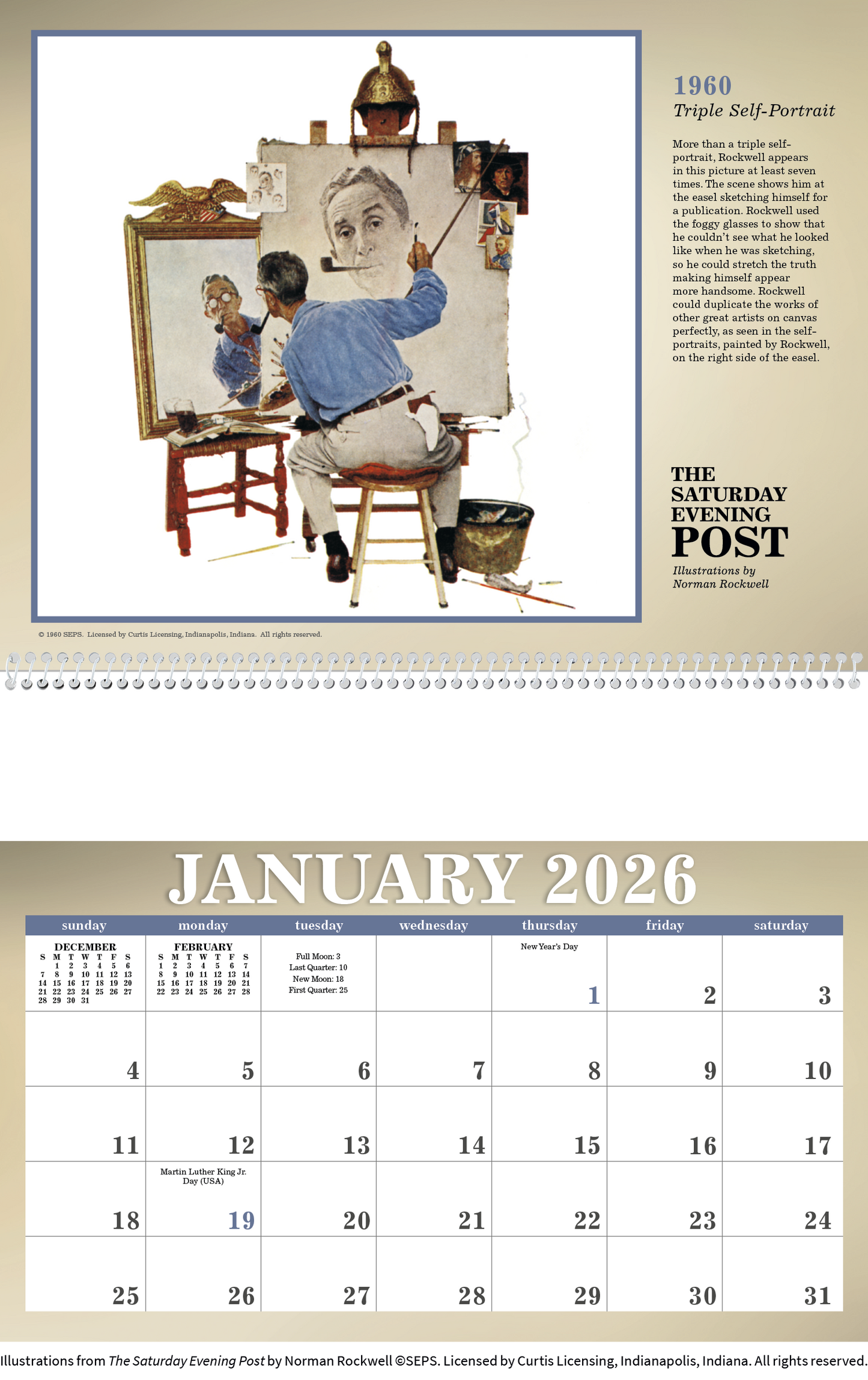 Triumph Calendars The Saturday Evening Post Illustrations by Norman Rockwell Calendar-2508