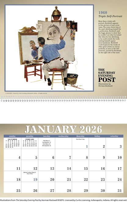Triumph Calendars The Saturday Evening Post Illustrations by Norman Rockwell Calendar-2508