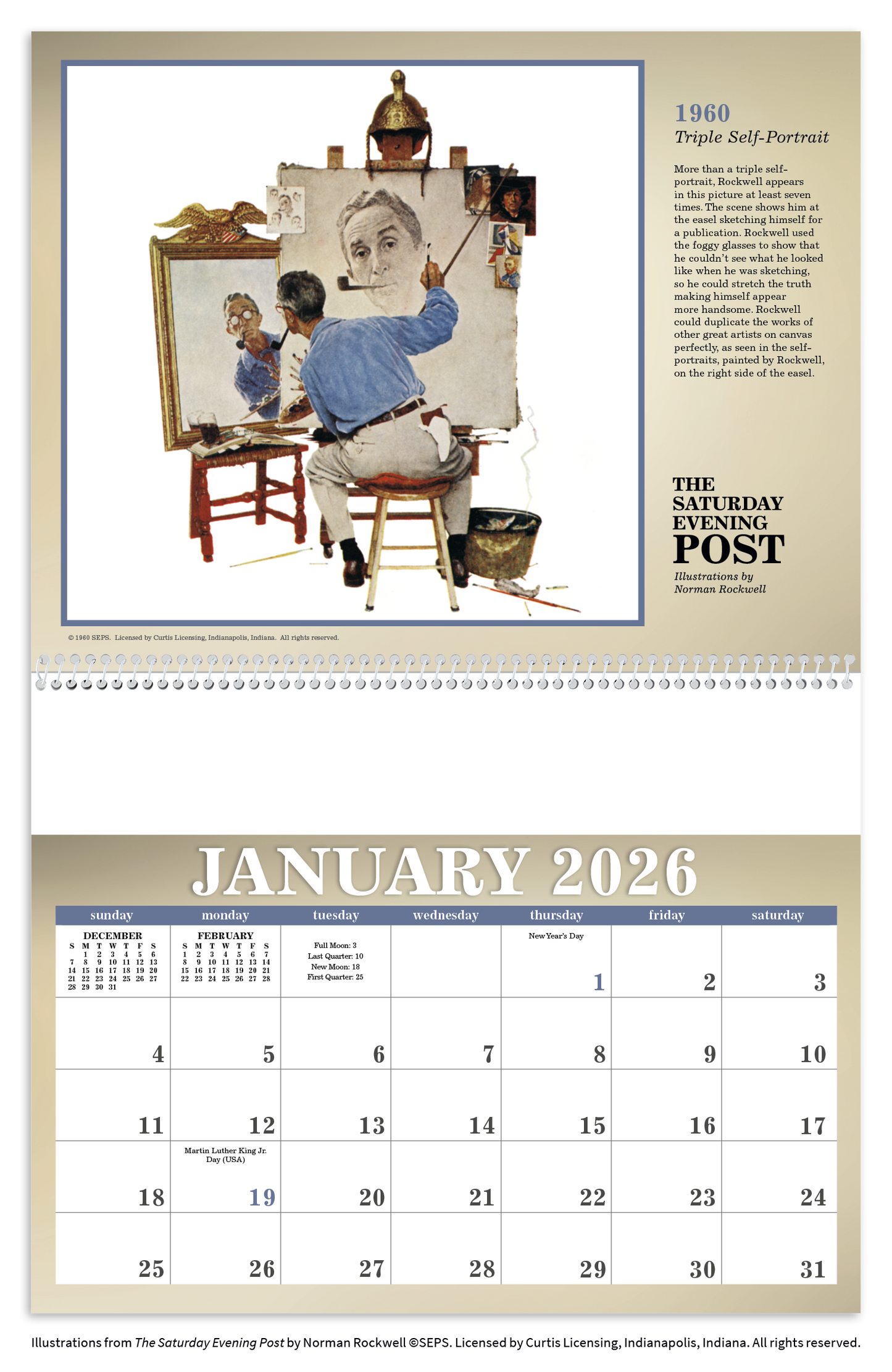 Triumph Calendars The Saturday Evening Post Illustrations by Norman Rockwell Calendar-2508