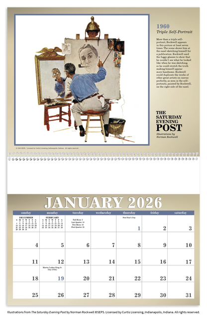 Triumph Calendars The Saturday Evening Post Illustrations by Norman Rockwell Calendar-2508