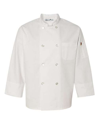 Button Chef Coat with Thermometer Pocket