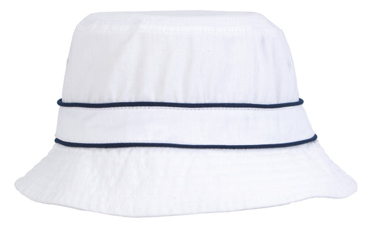 Cotton Bucket Hat with Trim-26275