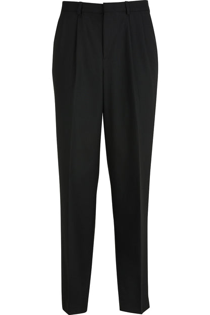 Mens Easy Fit Polywool Pleated Pant - 2631