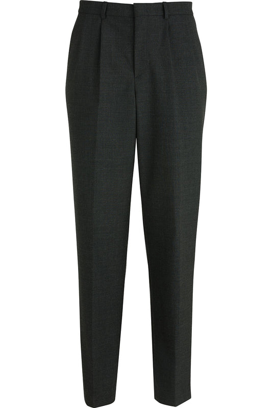 Mens Easy Fit Polywool Pleated Pant - 2631