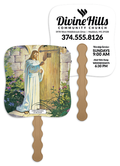 Skinner  Kennedy Christ Knocking At The Door  Pictorial Fan-2642