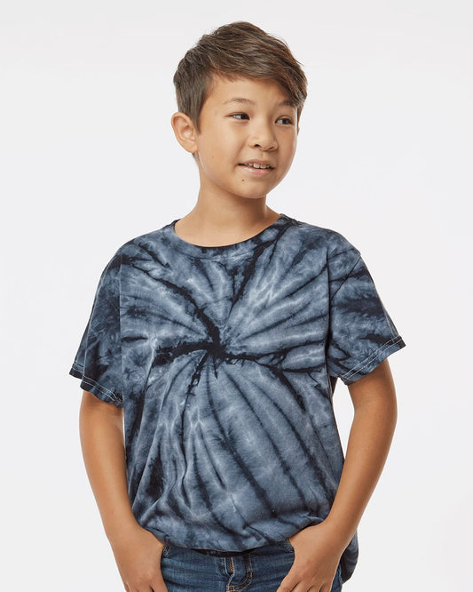Dyenomite Youth Cyclone Pinwheel Tie-Dyed T-Shirt - 20BCY