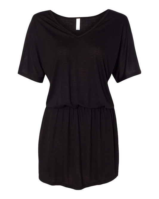 BELLA + CANVAS Women's Flowy V-neck Dress - 8812