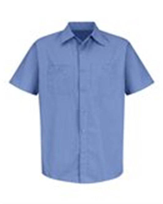 Red Kap Industrial Stripe Short Sleeve Work Shirt - SB22