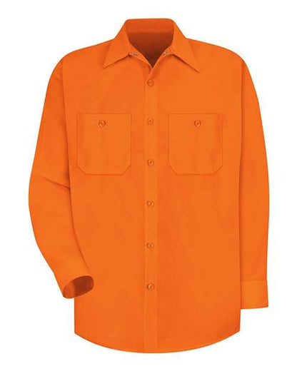 Men's Enhanced Visibility Long Sleeve Work Shirt