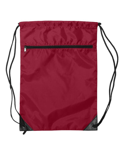 Liberty Bags Zippered Drawstring Backpack - 8888