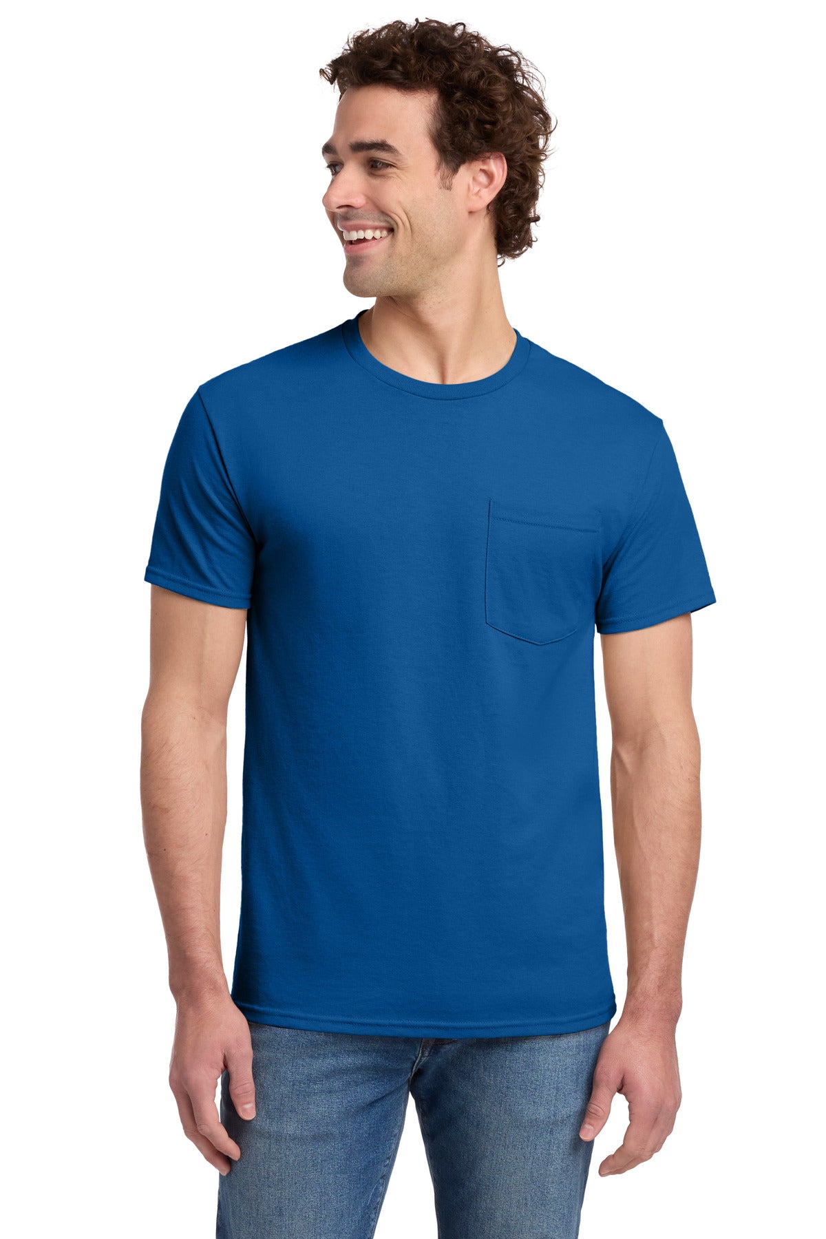 Jerzees® -  Dri-Power® 50/50 Cotton/Poly Pocket T-Shirt