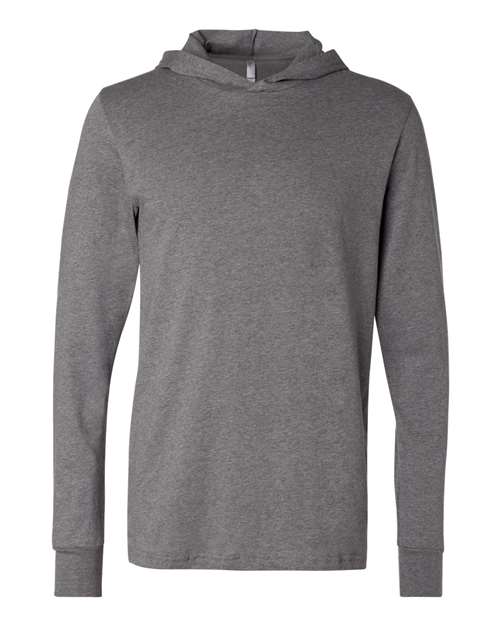Unisex Jersey Hooded Long Sleeve Tee