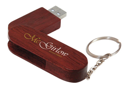 Universal Source 8 GB Bamboo Bullet Keyring USB 20 Flash Drive-31084