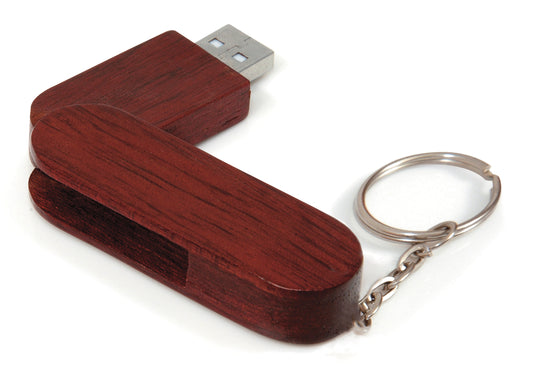 Universal Source 8 GB Bamboo Bullet Keyring USB 20 Flash Drive-31084