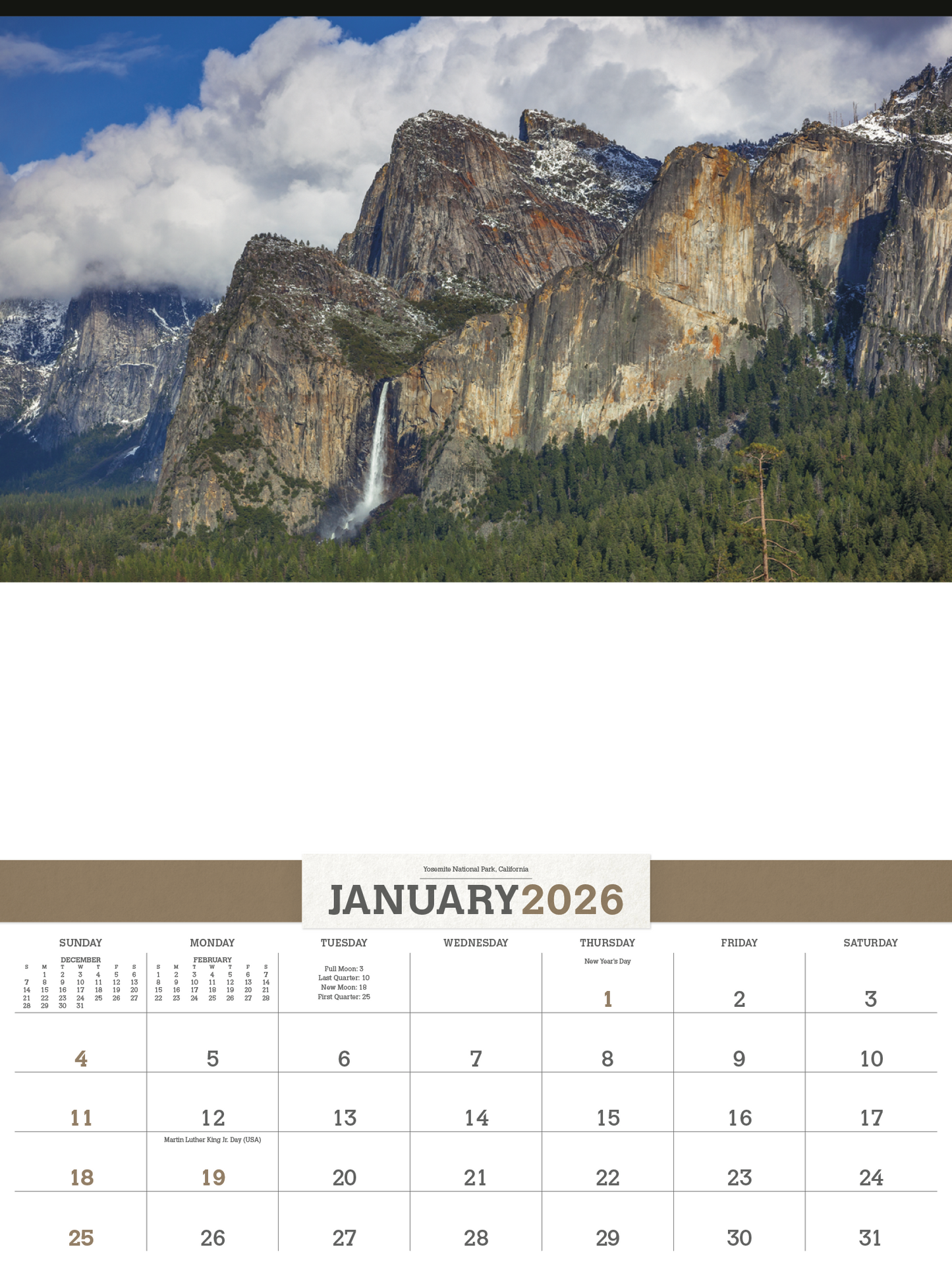 Triumph Calendars American Splendor with Date Blocks Calendar-3108