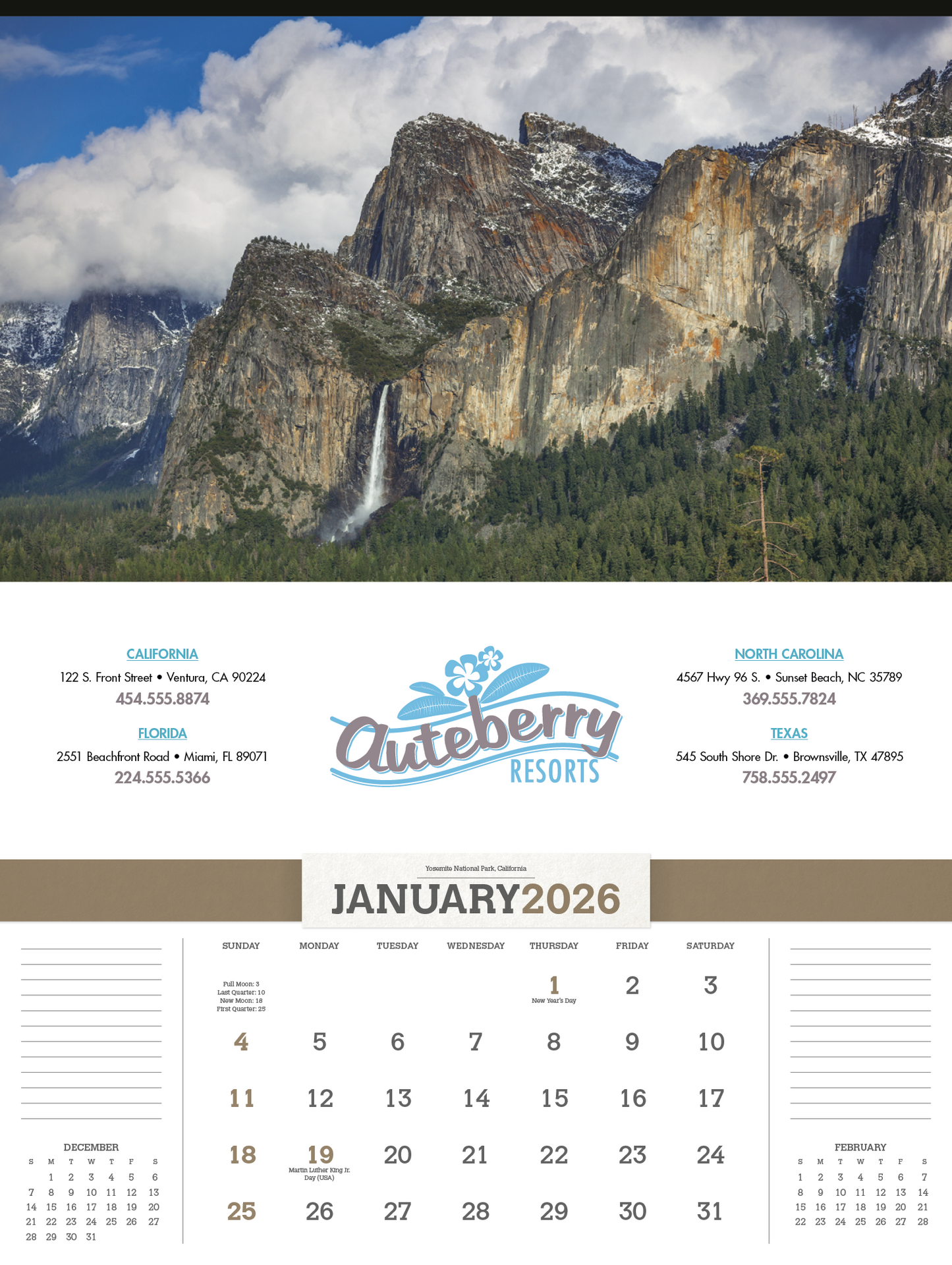 Triumph Calendars American Splendor without Date Blocks Calendar-3109