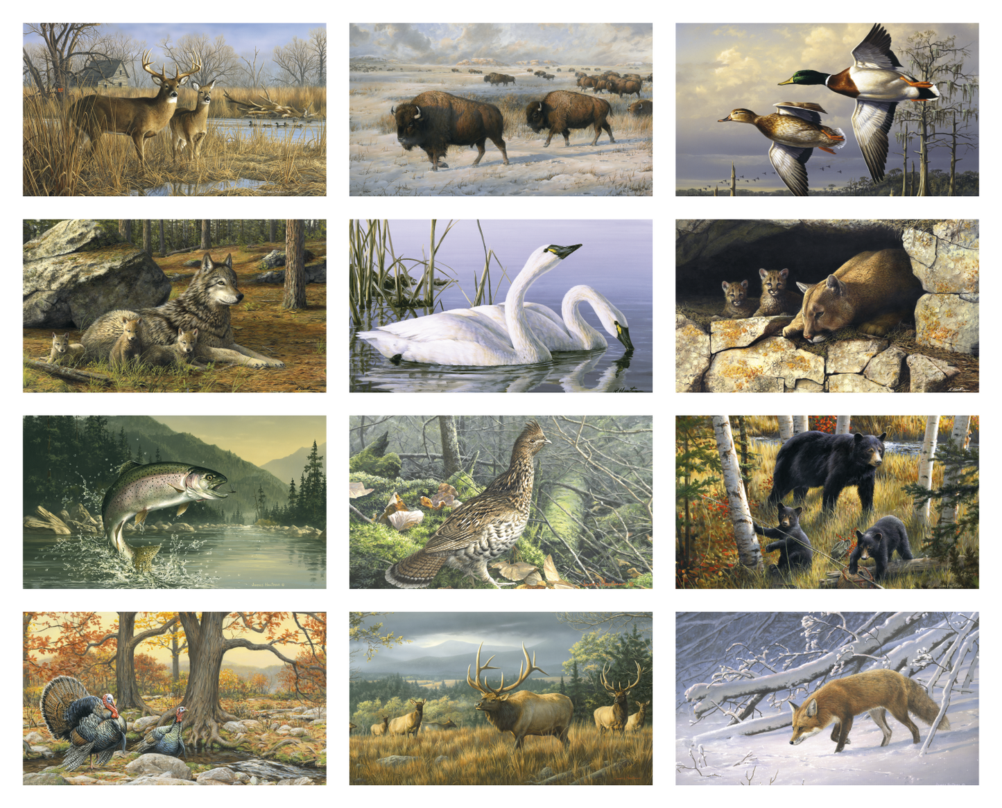 Triumph Calendars Wildlife Art by the Hautman Brothers Calendar-3111