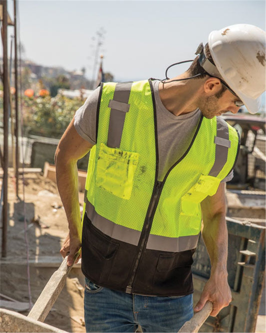 Kishigo Black Bottom Mesh Class 2 Vest - 1509