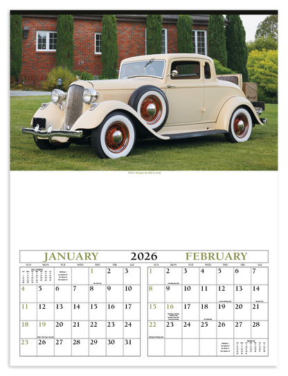 Triumph Calendars Antique Cars Calendar-3200
