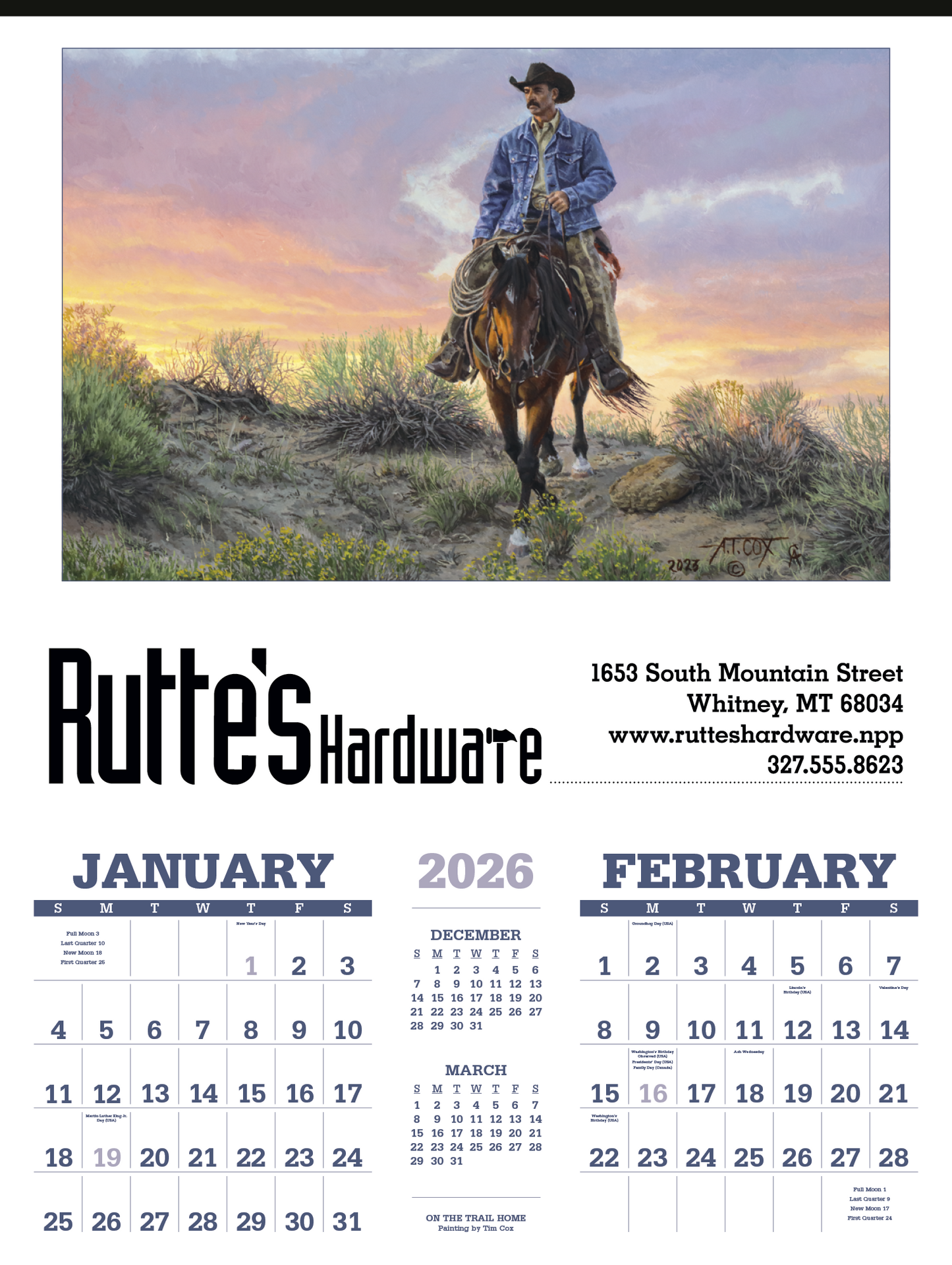 Triumph Calendars American West by Tim Cox Calendar-3204