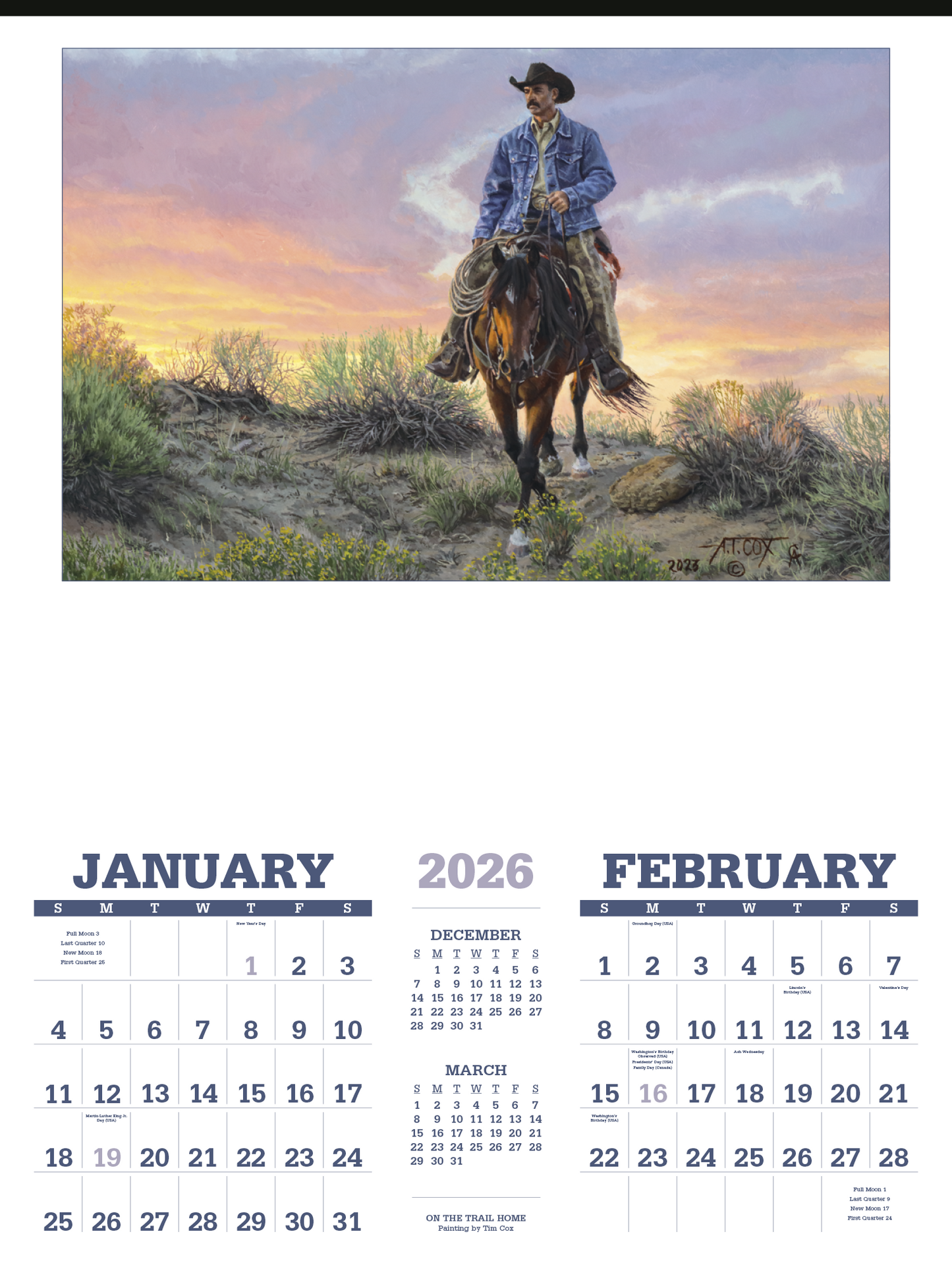 Triumph Calendars American West by Tim Cox Calendar-3204