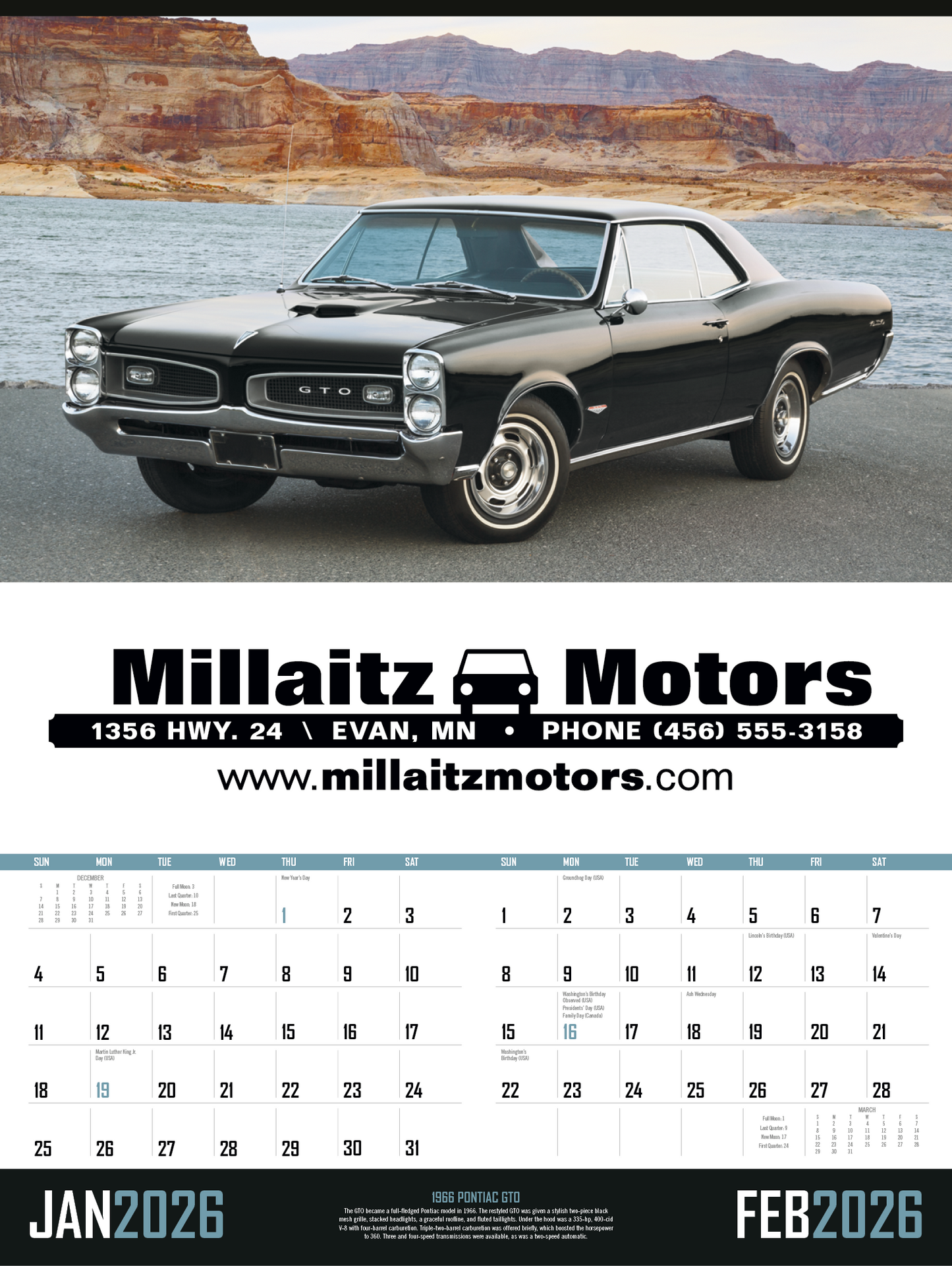 Triumph Calendars Muscle Cars Calendar-3205