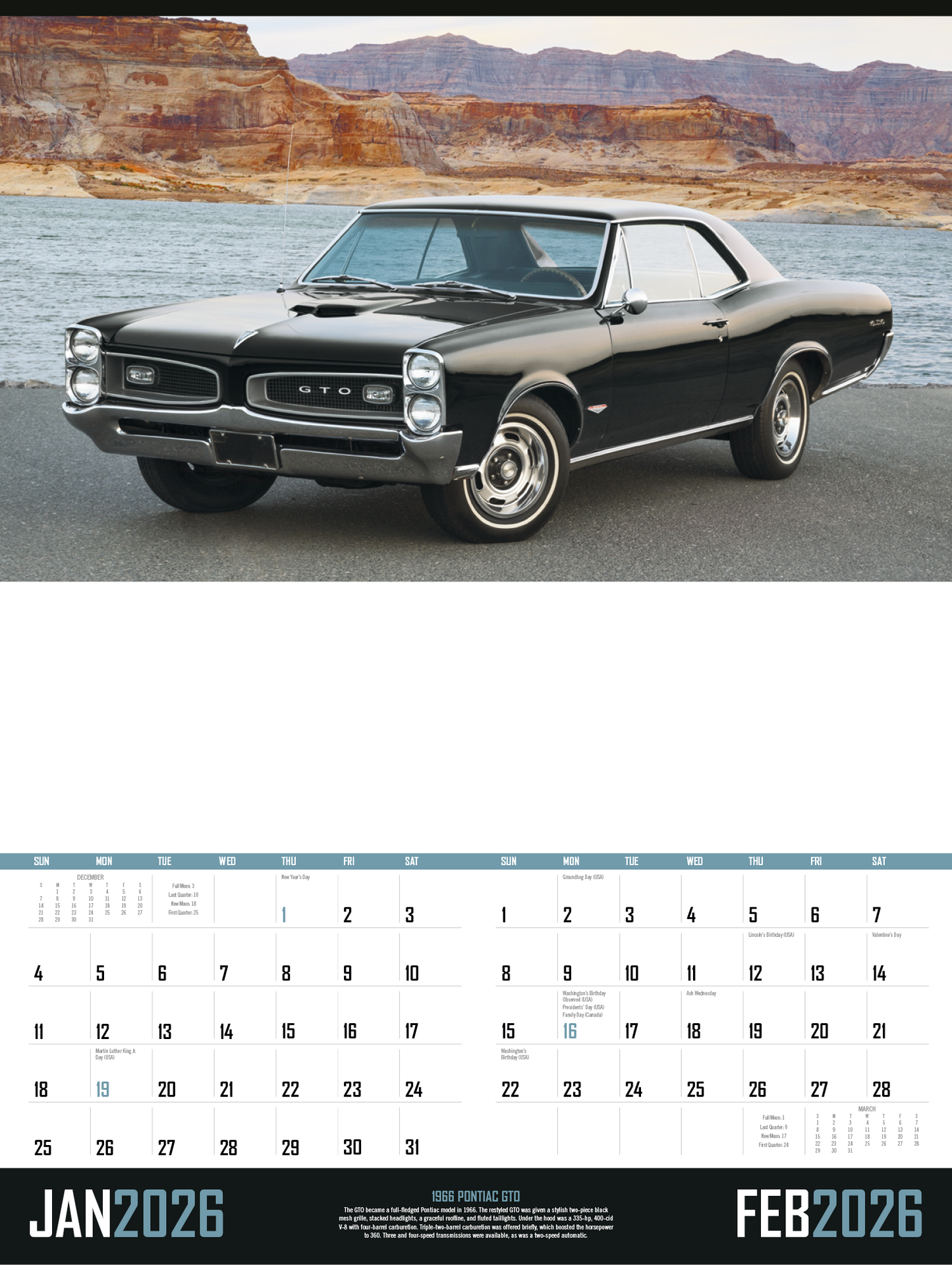 Triumph Calendars Muscle Cars Calendar-3205