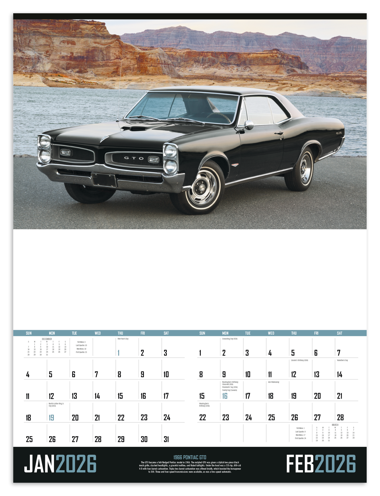 Triumph Calendars Muscle Cars Calendar-3205