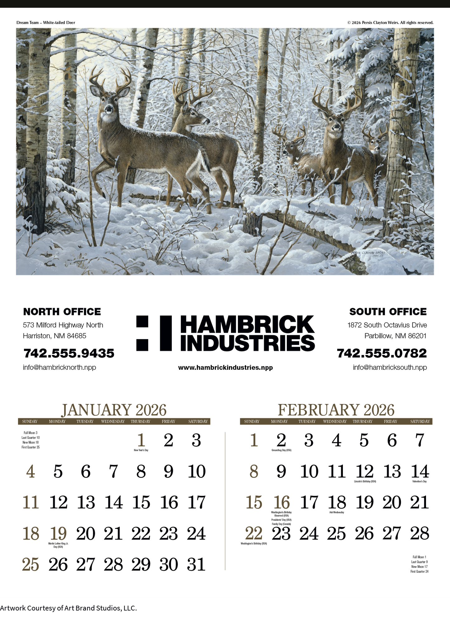 Triumph Calendars Wildlife Art Calendar-3208