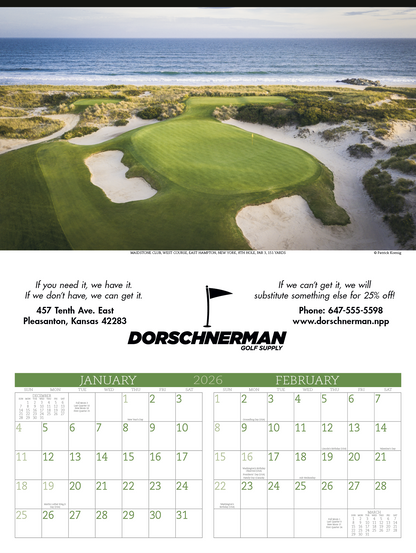 Triumph Calendars Executive Golf Calendar-3210