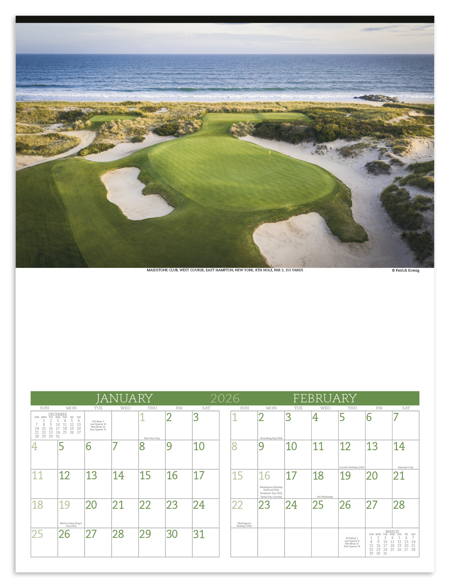 Triumph Calendars Executive Golf Calendar-3210