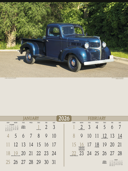 Triumph Calendars Antique Trucks Calendar-3214