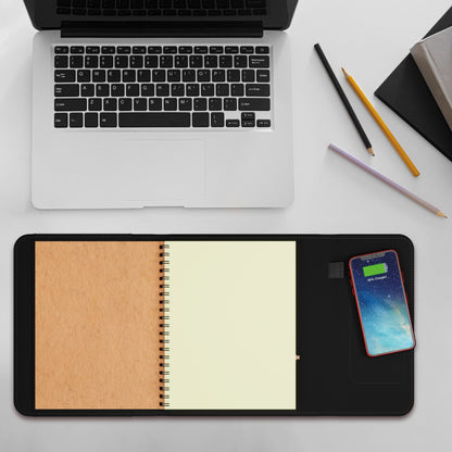 SCX Innovative Design Wireless Charging Notebook A5 with Power Bank 4000 mAh-32507