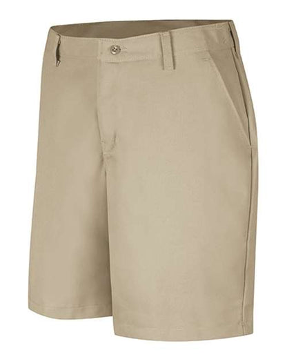 Women's Plain Front 8" Shorts