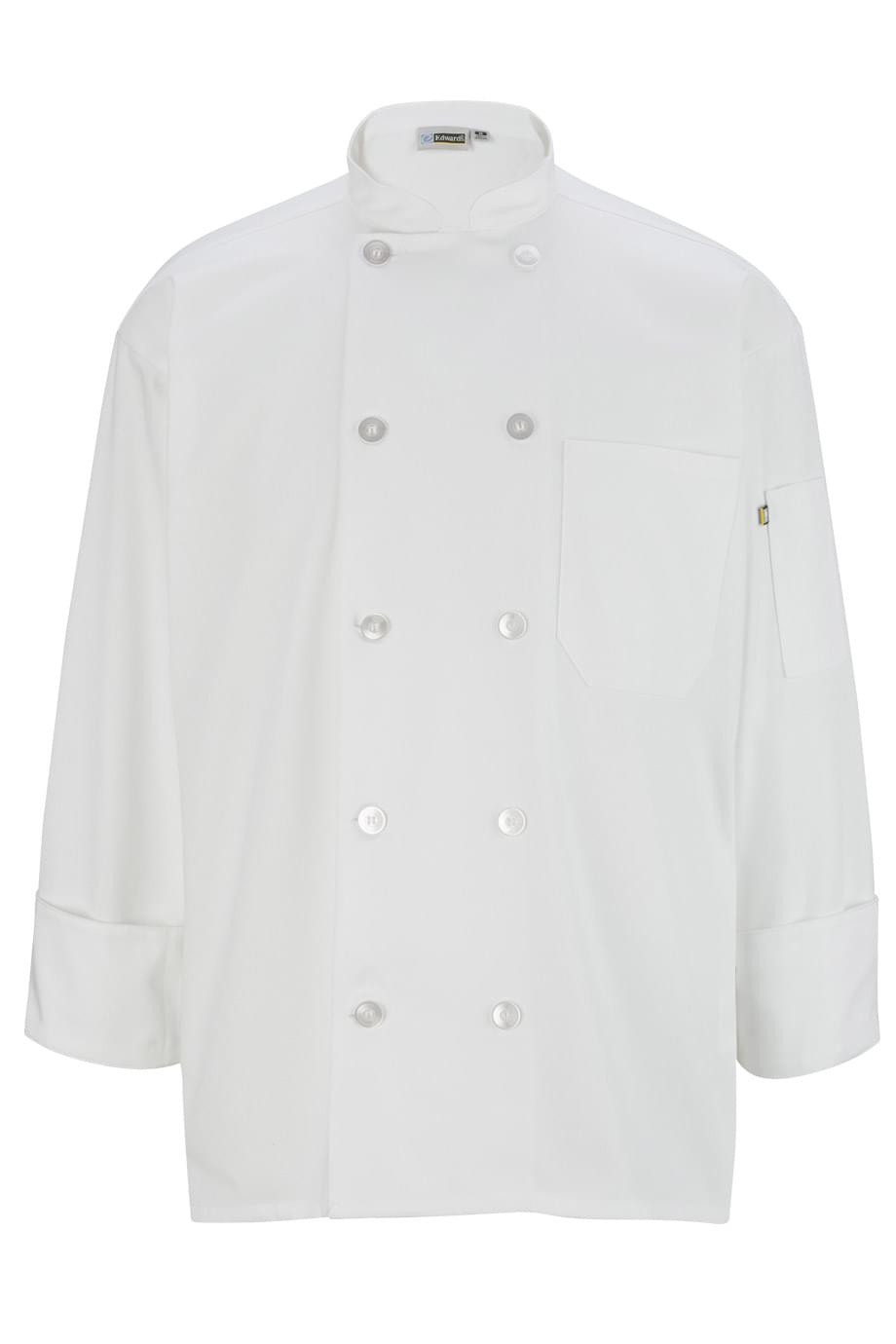10 Button Long Sleeve Chef Coat - 3301