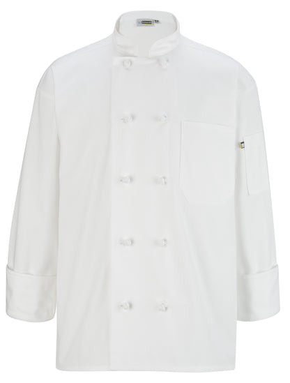 10 Knot Button Long Sleeve Chef Coat - 3302