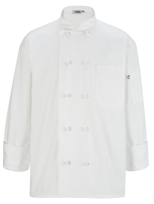10 Knot Button Long Sleeve Chef Coat - 3302