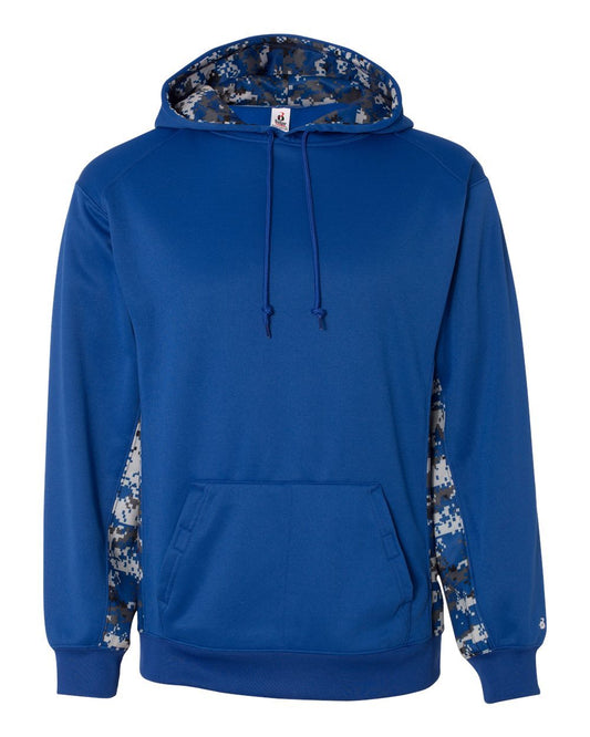 Badger Digital Camo Colorblock Performance Fleece Hooded Sweatshirt - 1464